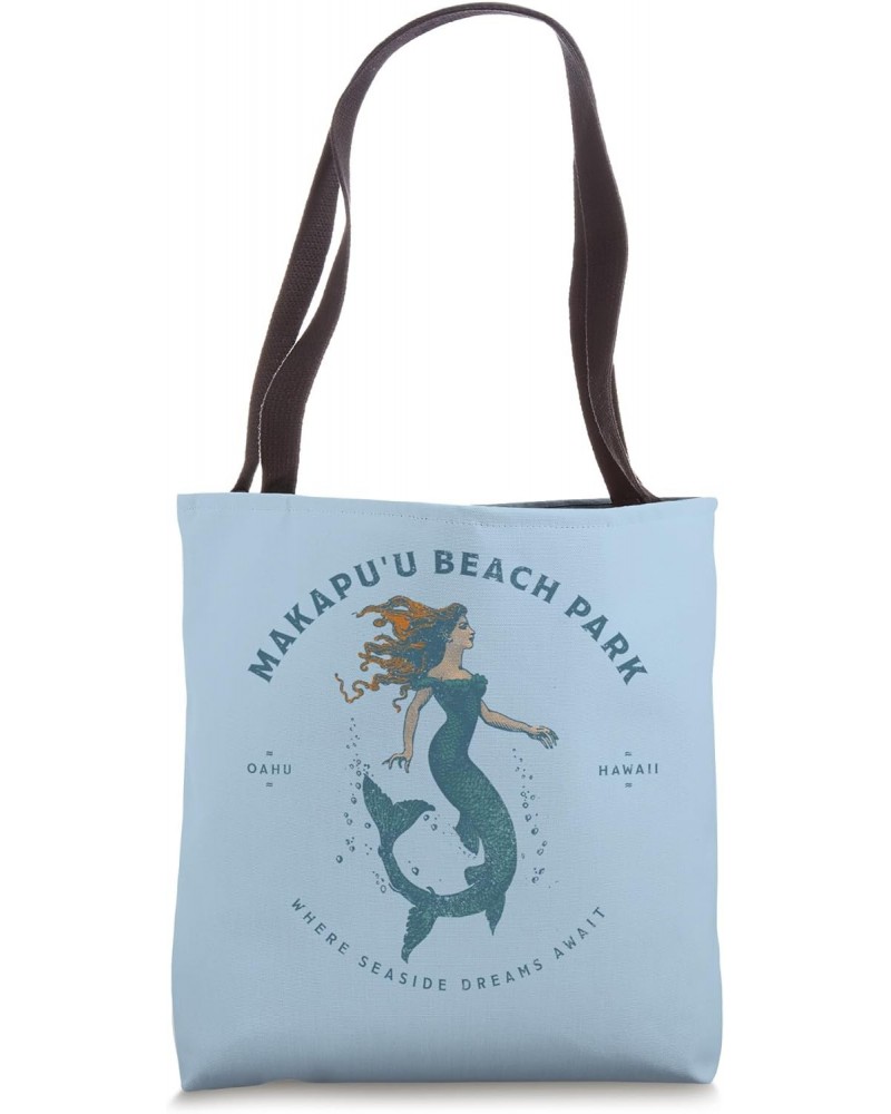 Makapu'u Beach Park Oahu Hawaii Retro Vintage Mermaid Tote Bag $14.81 Totes