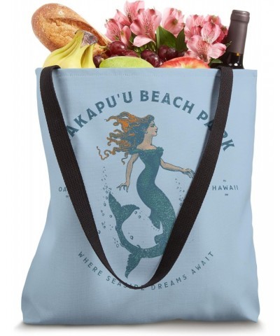 Makapu'u Beach Park Oahu Hawaii Retro Vintage Mermaid Tote Bag $14.81 Totes