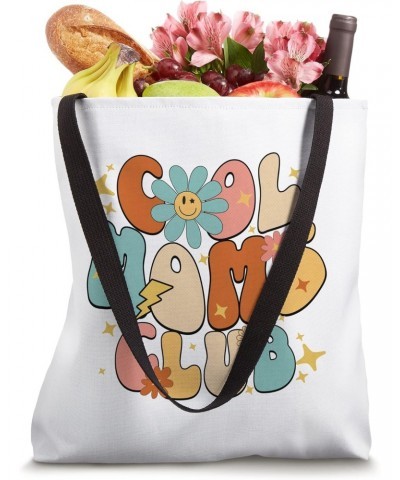 Cool Moms Club Groovy Retro Funny Mother's Day New Mom 2023 Tote Bag $11.12 Totes