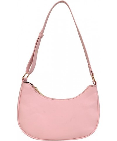 Shoulder Bags for Women Leather Tote Bag Handbag Y2K Purse Hobo Bag Zipper Underarm Bag Pink $9.63 Shoulder Bags