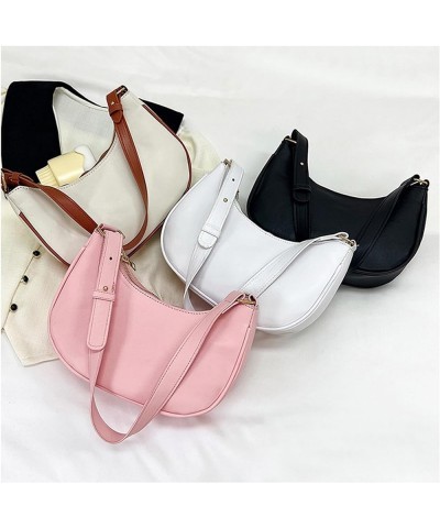 Shoulder Bags for Women Leather Tote Bag Handbag Y2K Purse Hobo Bag Zipper Underarm Bag Pink $9.63 Shoulder Bags