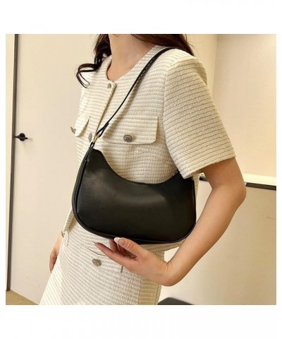 Shoulder Bags for Women Leather Tote Bag Handbag Y2K Purse Hobo Bag Zipper Underarm Bag Pink $9.63 Shoulder Bags