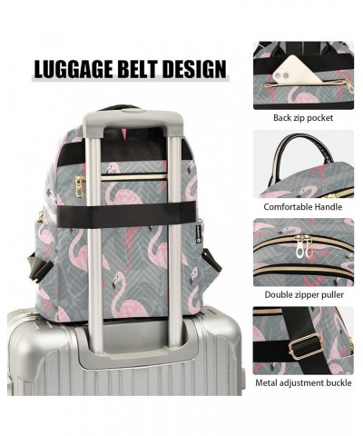 Fashion Flamingo Bird Women Backpack Purse Ladies Fashion Shoulder Bag Daypack Travel Bag 10L Small $20.99 Backpacks