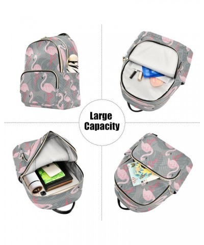 Fashion Flamingo Bird Women Backpack Purse Ladies Fashion Shoulder Bag Daypack Travel Bag 10L Small $20.99 Backpacks