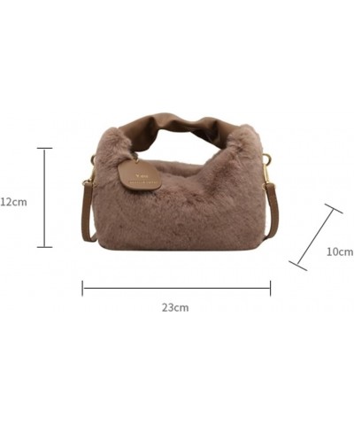 Hobo Bag Women Trendy Hobo Handbag Purse Soft PU Leather Shoulder Crossbody Bag Small Clutch with Pendant D Coffee $36.27 Totes