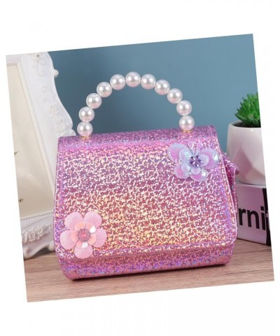 1 PC Mini Bag Handbag Laptop Messenger Bag for Women Kids Crossbody Bag Woven Handbag Little Girl Wallet Pink $10.07 Totes