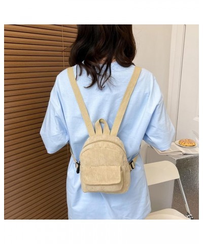 Mini Backpack for Women Small Velvet Shoulder Backpack Casual Crossbody Daypack Rucksack for Travel (Khaki) Khaki $11.49 Back...