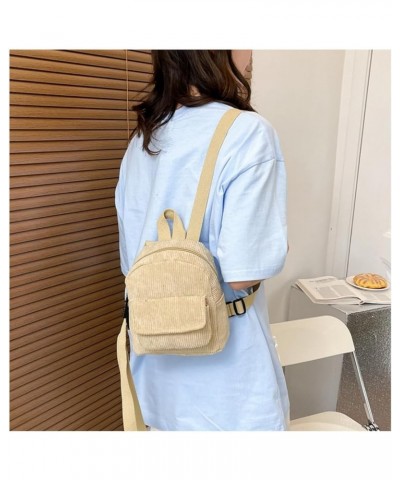 Mini Backpack for Women Small Velvet Shoulder Backpack Casual Crossbody Daypack Rucksack for Travel (Khaki) Khaki $11.49 Back...