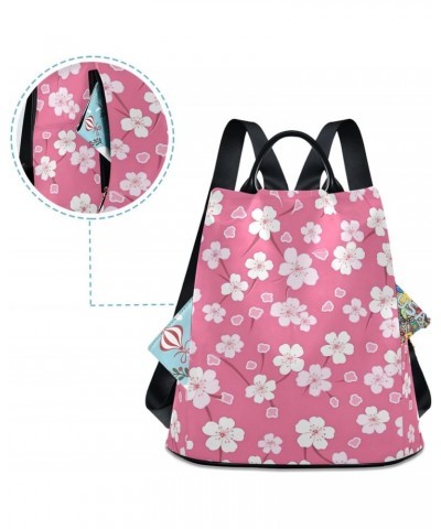 Flowers Floral Pink Womens Backpack Purse Travel Backpack Anti Theft Shoulder Bag Satchel Bags for Travel Work Women Ladies $...