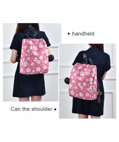 Flowers Floral Pink Womens Backpack Purse Travel Backpack Anti Theft Shoulder Bag Satchel Bags for Travel Work Women Ladies $...