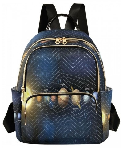 Solar System Planet Space Women Backpack Purse Ladies Fashion Shoulder Bag Daypack Travel Bag 7.5L Small $12.40 Backpacks