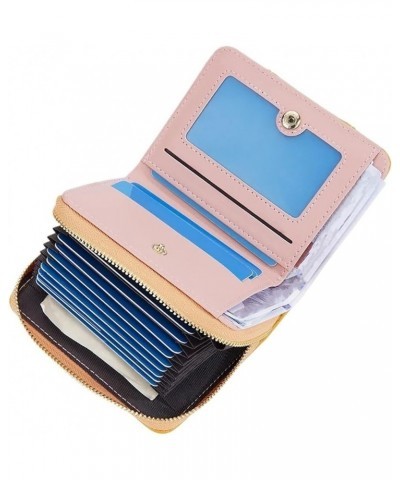 Short Women Wallets Card Holders Female Purse Coin Pocket Zipper Organ Card Bag Women's Wallet (Color : Dark Blue) Dark Blue ...