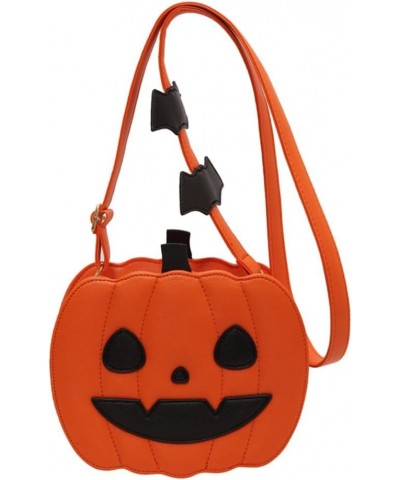 Women Pumpkin Purse Halloween Handbag, Pumpkin Crossbody Bag for Women,Novelty Halloween Homeware Devil Ghost PU Shoulder Han...