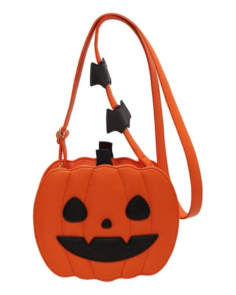 Women Pumpkin Purse Halloween Handbag, Pumpkin Crossbody Bag for Women,Novelty Halloween Homeware Devil Ghost PU Shoulder Han...