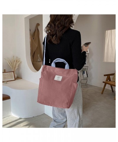 Canvas Tote Bag for Women Crossbody Bag Casual Shoulder Purse Handbag Brick Red $13.74 Totes