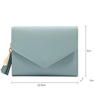 Women Wallet Short Wallet Women's Wallet Simple Tri-fold Wallet Card Case Ladies Coin Purse (Color : Red) (Color : Blue) Gray...