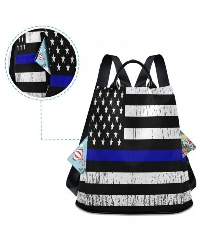 American Us Flag Stripes Women Backpack Purse Anti-theft Casual Shoulder Bag Fashion Ladies Bags $23.51 Backpacks