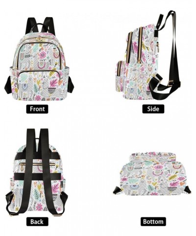 Fashion Backpack Mini Backpack Purse Casual Daily Backpack Floral Grey Sheep for Travel for College Work Medium $15.98 Backpacks