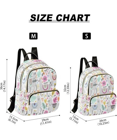 Fashion Backpack Mini Backpack Purse Casual Daily Backpack Floral Grey Sheep for Travel for College Work Medium $15.98 Backpacks