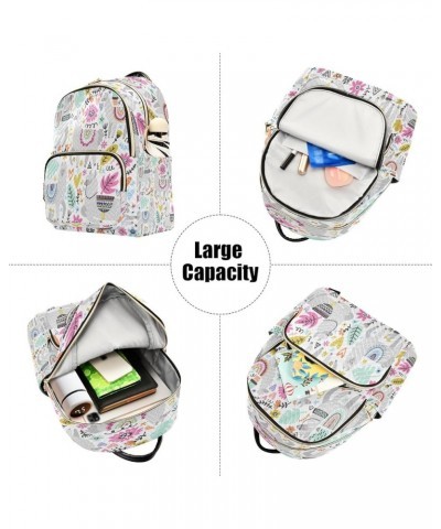 Fashion Backpack Mini Backpack Purse Casual Daily Backpack Floral Grey Sheep for Travel for College Work Medium $15.98 Backpacks