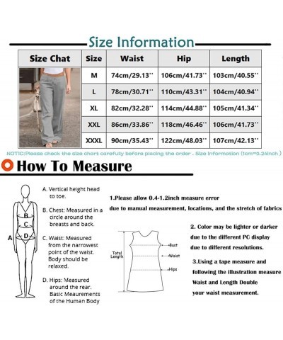 Cargo Pants Women up for Women Work Casual Womens Clothing Summer Solid Color Elastic Waist with Black $9.97 Clothing