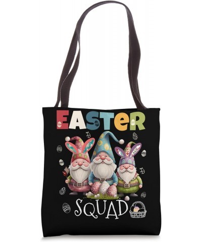 Easter Squad Funny Bunny Spring Gnomes Easter Eggs Hunting Tote Bag $9.44 Totes