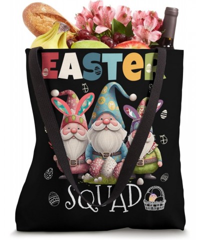 Easter Squad Funny Bunny Spring Gnomes Easter Eggs Hunting Tote Bag $9.44 Totes