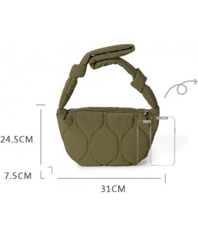 Cute Dumpling Bag Color Crossbody Bags for Women Trendy Quilted Bag for Women Sling Bag Shoulder Bag Travel Work 2023 Green $...