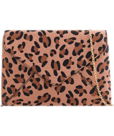 Womens Envelope Animal Clutch Bag Dark Leopard $24.92 Clutches