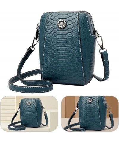 Adjustable Strap Leather Shoulder Bag Women Small Crossbody Handbag Casual PU Phone Hobo Purse Vintage Satchel Bag Ver Blue $...