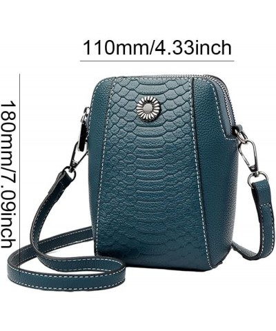 Adjustable Strap Leather Shoulder Bag Women Small Crossbody Handbag Casual PU Phone Hobo Purse Vintage Satchel Bag Ver Blue $...