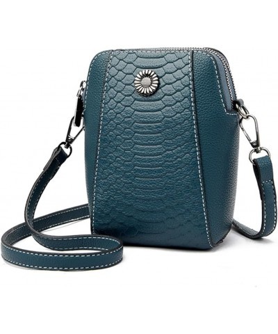 Adjustable Strap Leather Shoulder Bag Women Small Crossbody Handbag Casual PU Phone Hobo Purse Vintage Satchel Bag Ver Blue $...