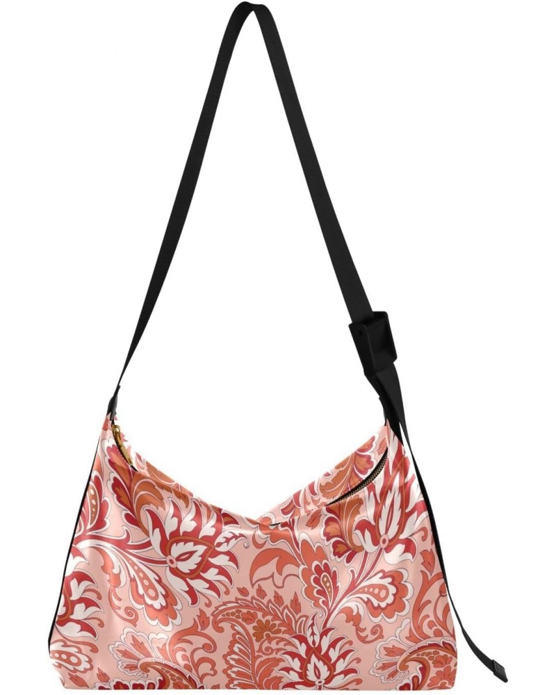 Floral Pattern Girls Crossbody Bag Beauty Womens Shoulder Bags Zipper Bag $17.48 Hobo Bags