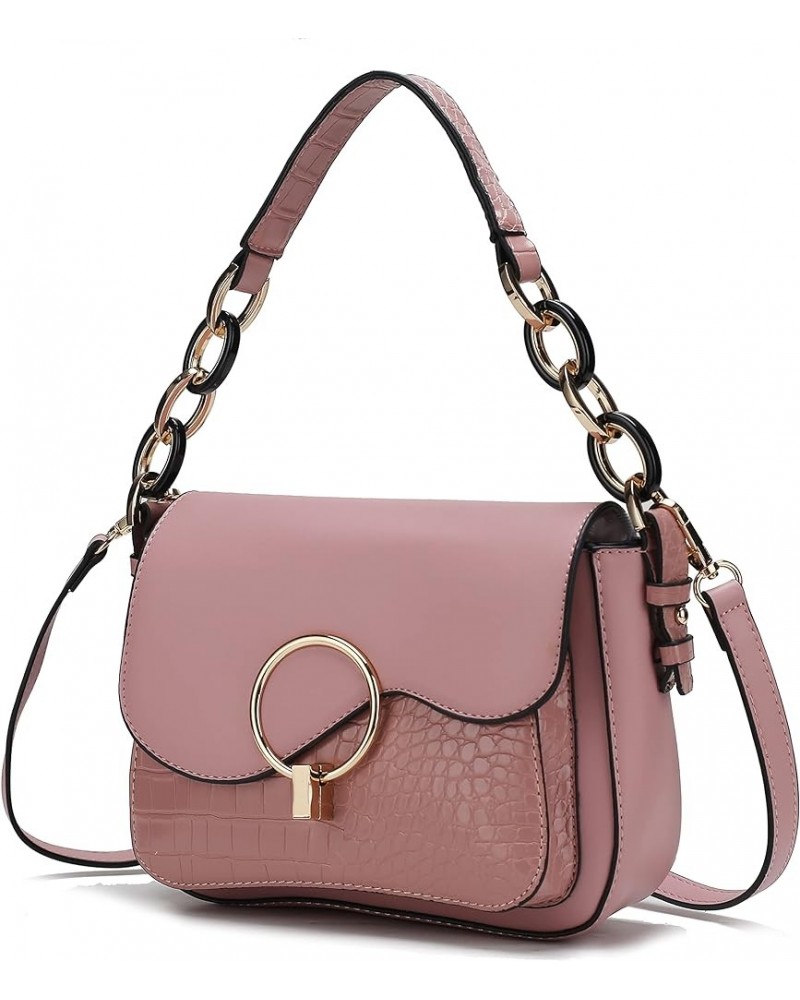 Satchel Bags for Women, Vegan Leather Shoulder bag, Crossbody bag Purse Snake Rose $18.92 Shoulder Bags