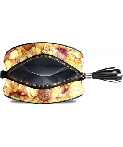 Women's Sunflowers Floral Crossbody Bag Fashion Purses Bag Cross Body Bag Shoulder Handbag with Adjustable Chain Strap $10.08...