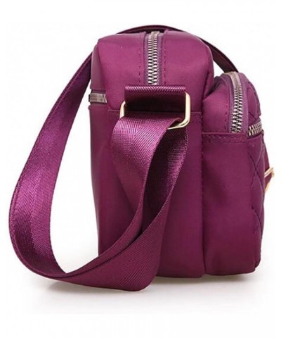 Satchel Bag for Men Women Casual Large Capacity Shoulder Crossbody Bag with Adjustable Shoulder Strap,black Purple $14.43 Totes