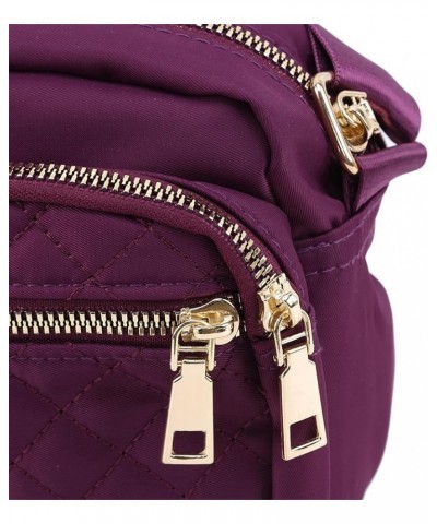 Satchel Bag for Men Women Casual Large Capacity Shoulder Crossbody Bag with Adjustable Shoulder Strap,black Purple $14.43 Totes