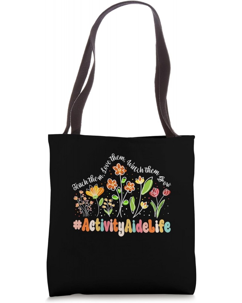 Activity Aide Life Appreciation Week Teacher Back to School Tote Bag $15.89 Totes