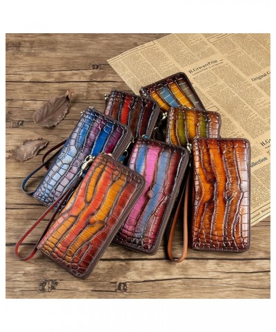 Large Capacity Leather Zipper Wallet Double Fold Wallet Super Strong Stitching Ultra-thin Fold With Card Slot Wallet Gift (Co...