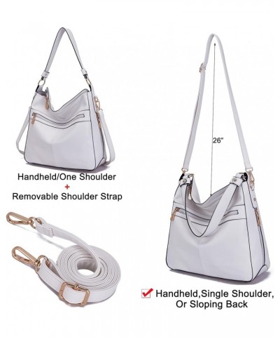 Women Large Crossbody Bags Ladies Satchel Shoulder Handbags Purse and Wallet Set for Women Totes Hobo Purses White $23.52 Totes