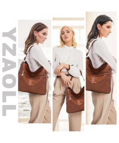 Women Large Crossbody Bags Ladies Satchel Shoulder Handbags Purse and Wallet Set for Women Totes Hobo Purses White $23.52 Totes