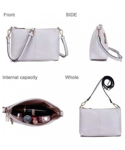 Women Large Crossbody Bags Ladies Satchel Shoulder Handbags Purse and Wallet Set for Women Totes Hobo Purses White $23.52 Totes