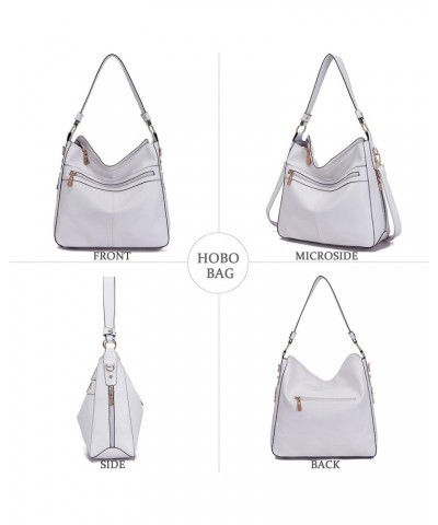 Women Large Crossbody Bags Ladies Satchel Shoulder Handbags Purse and Wallet Set for Women Totes Hobo Purses White $23.52 Totes