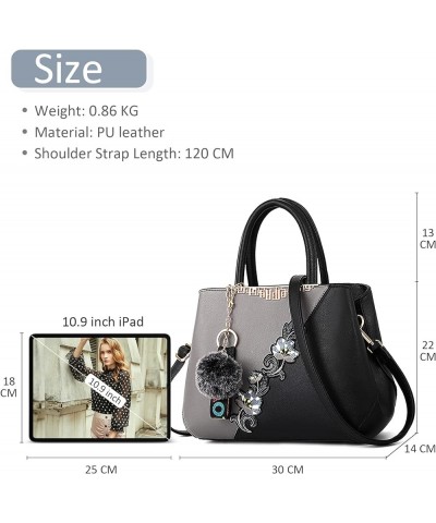 Women Handbag Ladies Messenger Bag Shoulder Bags Fashion Style Handbag Gray a $27.44 Shoulder Bags