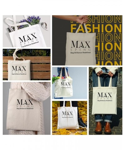 Maxsping Everyday Essential Canvas Tote Bag - Stylish, Sustainable, and Spacious Carryall for All Your Adventures Emotional B...