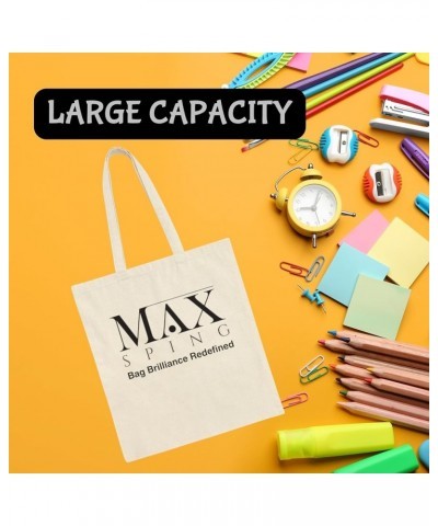 Maxsping Everyday Essential Canvas Tote Bag - Stylish, Sustainable, and Spacious Carryall for All Your Adventures Emotional B...