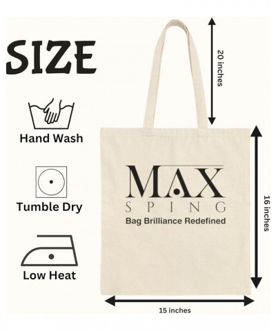 Maxsping Everyday Essential Canvas Tote Bag - Stylish, Sustainable, and Spacious Carryall for All Your Adventures Emotional B...