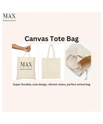 Maxsping Everyday Essential Canvas Tote Bag - Stylish, Sustainable, and Spacious Carryall for All Your Adventures Emotional B...