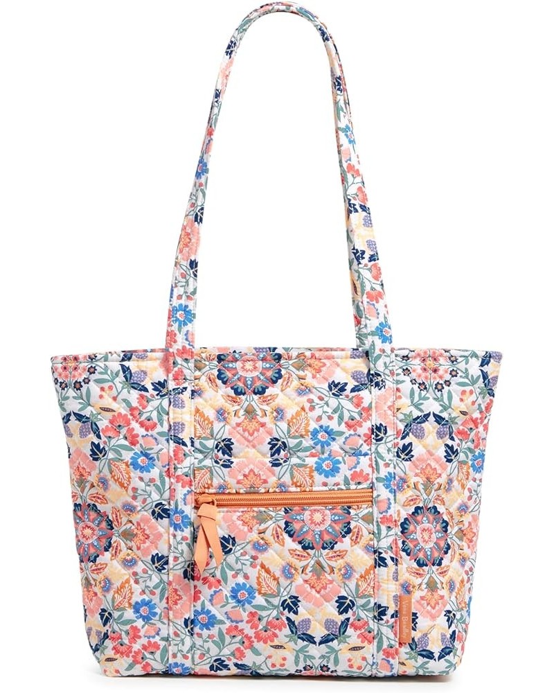 Womens Cotton Small Vera Tote Bag Enchanted Mandala - Recycled Cotton $30.18 Totes