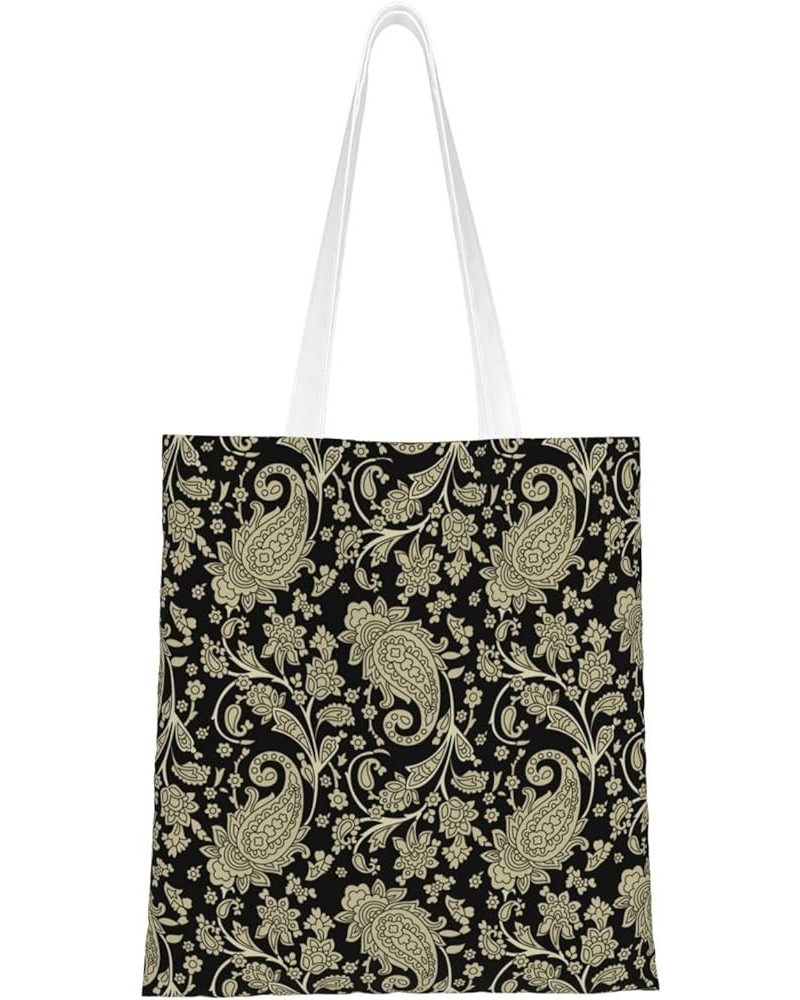 Paisley Single Shoulder Fashion Canvas Tote Shopping Bags Handbags For Men And Women Paisley31 $11.92 Totes